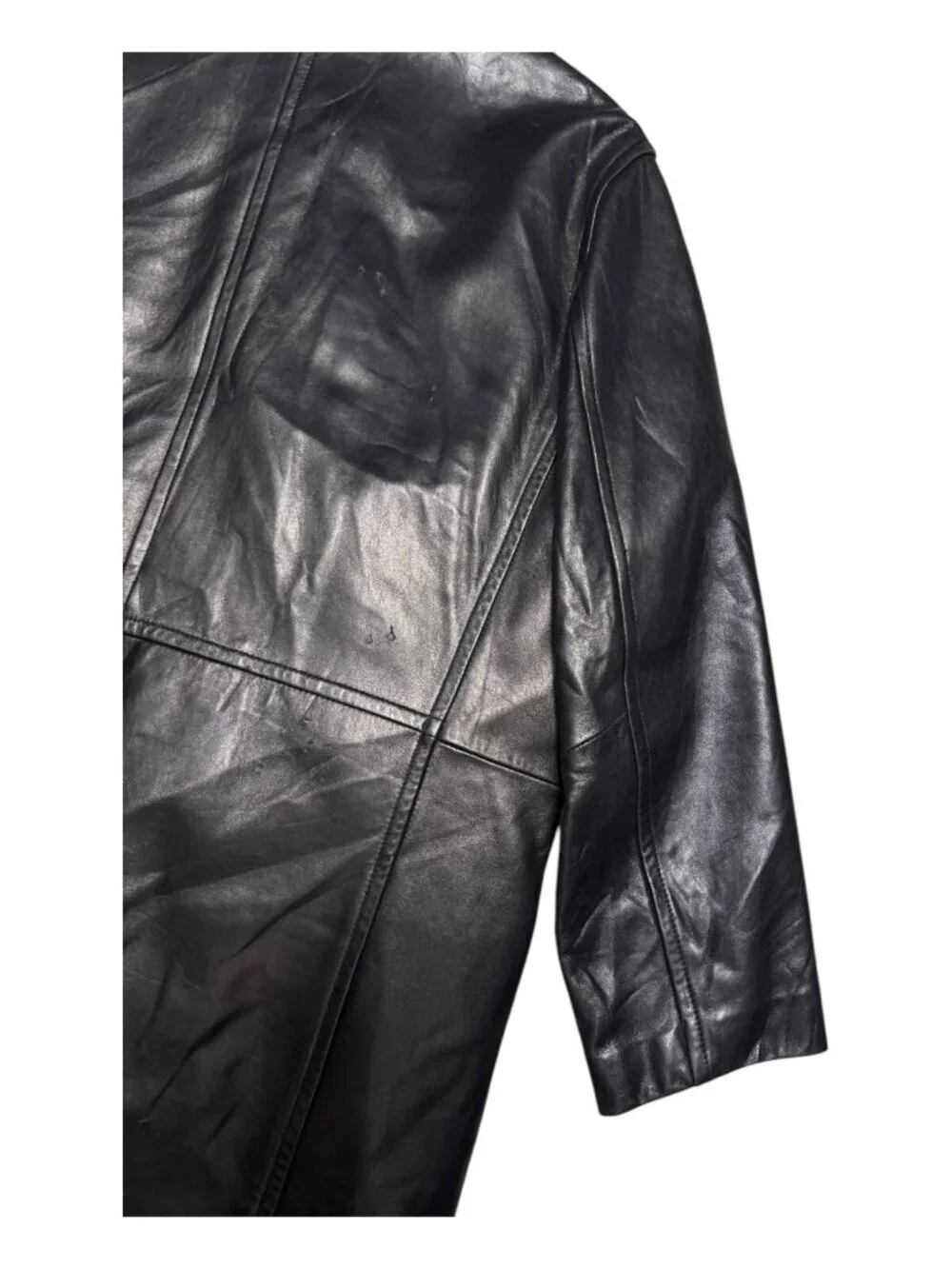 BERNARDO GENUINE LEATHER Designer Business Casual Winter Coat Jacket Mens Large
